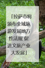 拉萨市将颁布全域旅游发展地方性法规 促进文旅产业大发展