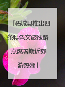 柘城县推出四条特色文旅线路 点燃暑期近郊游热潮