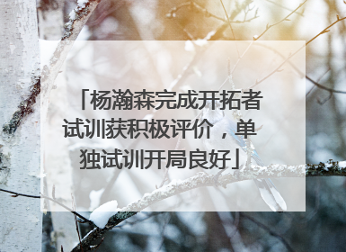 杨瀚森完成开拓者试训获积极评价，单独试训开局良好