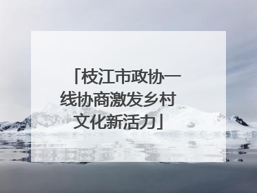 枝江市政协一线协商激发乡村文化新活力