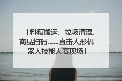 料箱搬运、垃圾清理、商品扫码……直击人形机器人技能大赛现场
