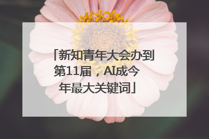 新知青年大会办到第11届，AI成今年最大关键词