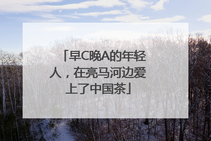 早C晚A的年轻人，在亮马河边爱上了中国茶