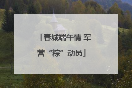 春城端午情 军营“粽”动员
