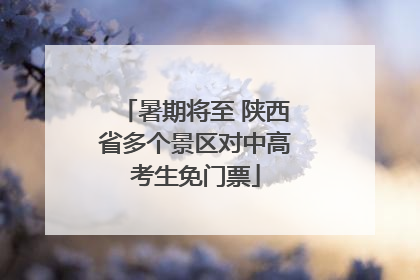 暑期将至 陕西省多个景区对中高考生免门票