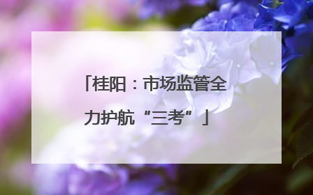 桂阳：市场监管全力护航“三考”