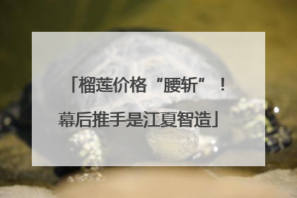榴莲价格“腰斩”！幕后推手是江夏智造