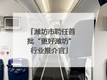 潍坊市聘任首批“更好潍坊”行业推介官
