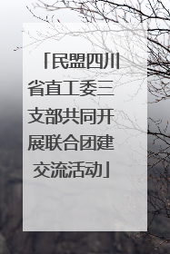 民盟四川省直工委三支部共同开展联合团建交流活动