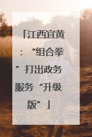 江西宜黄：“组合拳”打出政务服务“升级版”