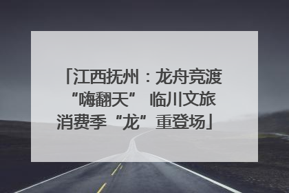 江西抚州：龙舟竞渡“嗨翻天” 临川文旅消费季“龙”重登场