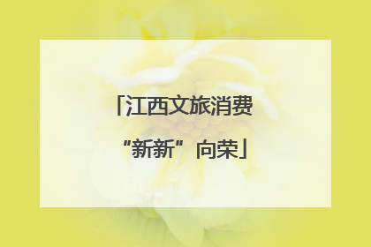 江西文旅消费“新新”向荣