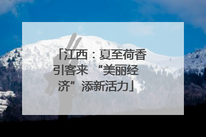 江西：夏至荷香引客来 “美丽经济”添新活力