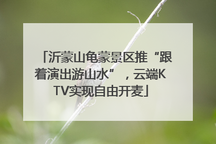 沂蒙山龟蒙景区推“跟着演出游山水”，云端KTV实现自由开麦