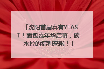 沈阳首届真有YEAST！面包嘉年华启幕，碳水控的福利来啦！