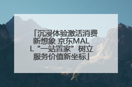沉浸体验激活消费新想象 京东MALL“一站置家”树立服务价值新坐标
