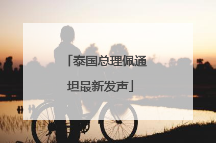 泰国总理佩通坦最新发声