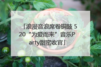 浪漫音浪席卷铜鼓 520“为爱而来”音乐Party甜蜜收官