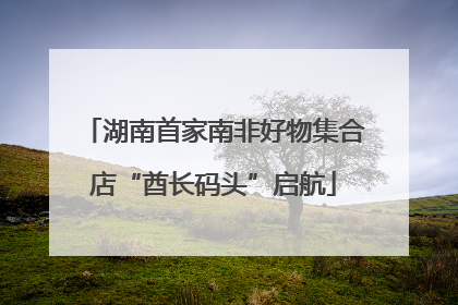 湖南首家南非好物集合店“酋长码头”启航