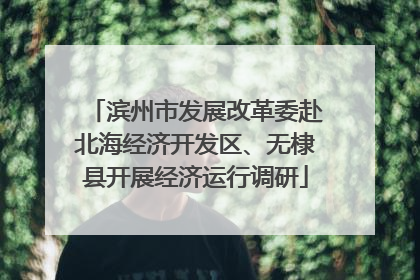 滨州市发展改革委赴北海经济开发区、无棣县开展经济运行调研