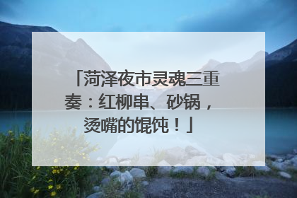 菏泽夜市灵魂三重奏：红柳串、砂锅，烫嘴的馄饨！