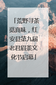 荒野寻茶觅真味，红安县第九届老君眉茶文化节启幕