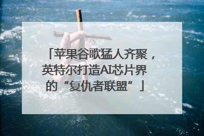 苹果谷歌猛人齐聚，英特尔打造AI芯片界的“复仇者联盟”
