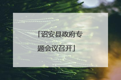 诏安县政府专题会议召开