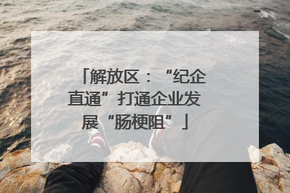 解放区：“纪企直通”打通企业发展“肠梗阻”