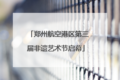 郑州航空港区第三届非遗艺术节启幕