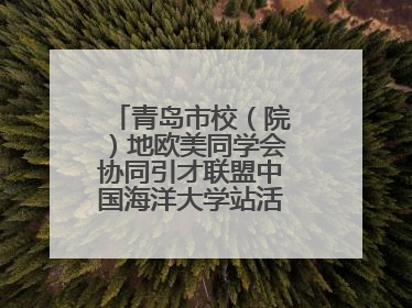 青岛市校（院）地欧美同学会协同引才联盟中国海洋大学站活动成功举办