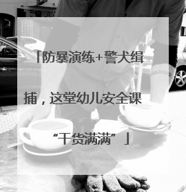 防暴演练+警犬缉捕，这堂幼儿安全课“干货满满”