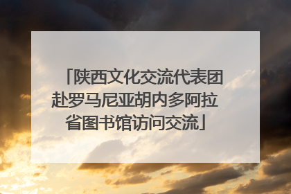 陕西文化交流代表团赴罗马尼亚胡内多阿拉省图书馆访问交流