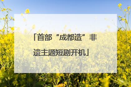 首部“成都造”非遗主题短剧开机