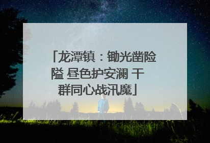 龙潭镇：锄光凿险隘 昼色护安澜 干群同心战汛魔