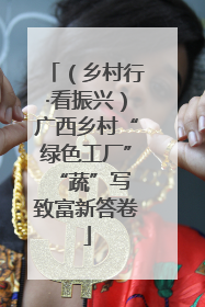 （乡村行·看振兴）广西乡村“绿色工厂” “蔬”写致富新答卷