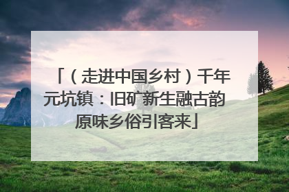 （走进中国乡村）千年元坑镇：旧矿新生融古韵 原味乡俗引客来