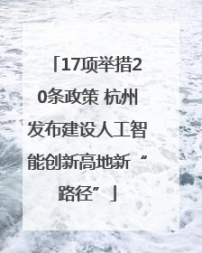 17项举措20条政策 杭州发布建设人工智能创新高地新“路径”