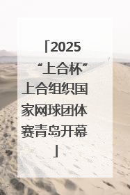 2025“上合杯”上合组织国家网球团体赛青岛开幕