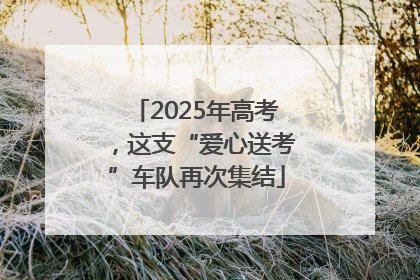 2025年高考,这支“爱心送考”车队再次集结