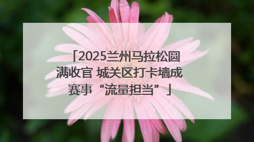 2025兰州马拉松圆满收官 城关区打卡墙成赛事“流量担当”