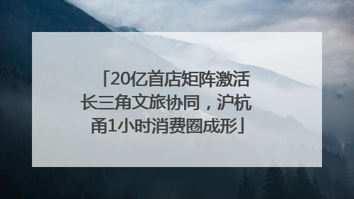 20亿首店矩阵激活长三角文旅协同，沪杭甬1小时消费圈成形