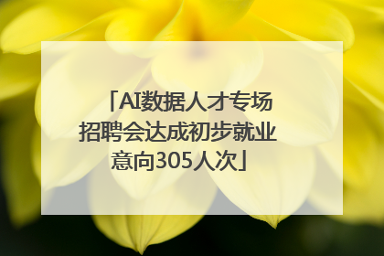 AI数据人才专场招聘会达成初步就业意向305人次